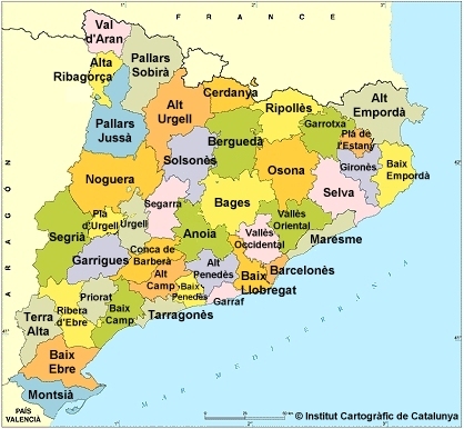 comarcas de Catalunya
